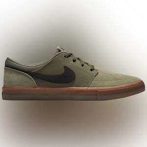 Nike SB Solarsoft Portmore Il shoes Medium olive green suede Men’s 9.5